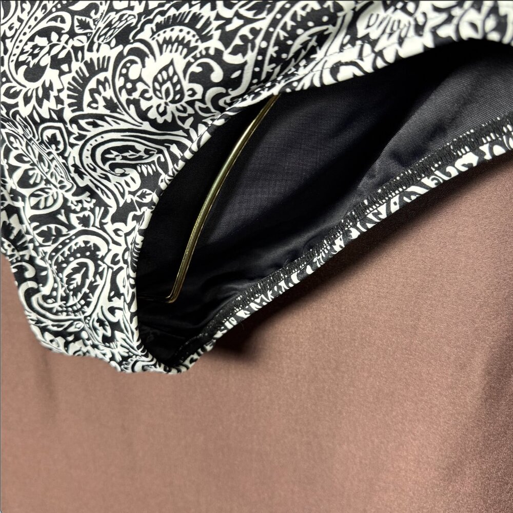 Lands' End Women's XS-L, XS-L LONG High Waisted Bikini Swim Bottom Black/White‎ - Picture 3 of 9